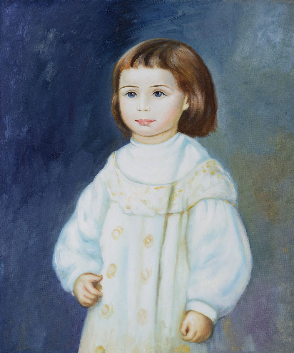 Lucie Berard (Child in White), 1883 by Pierre Auguste Renoir